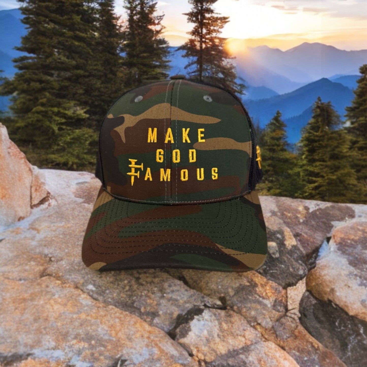 MGF Hat- Unseen Warrior Camo/Black