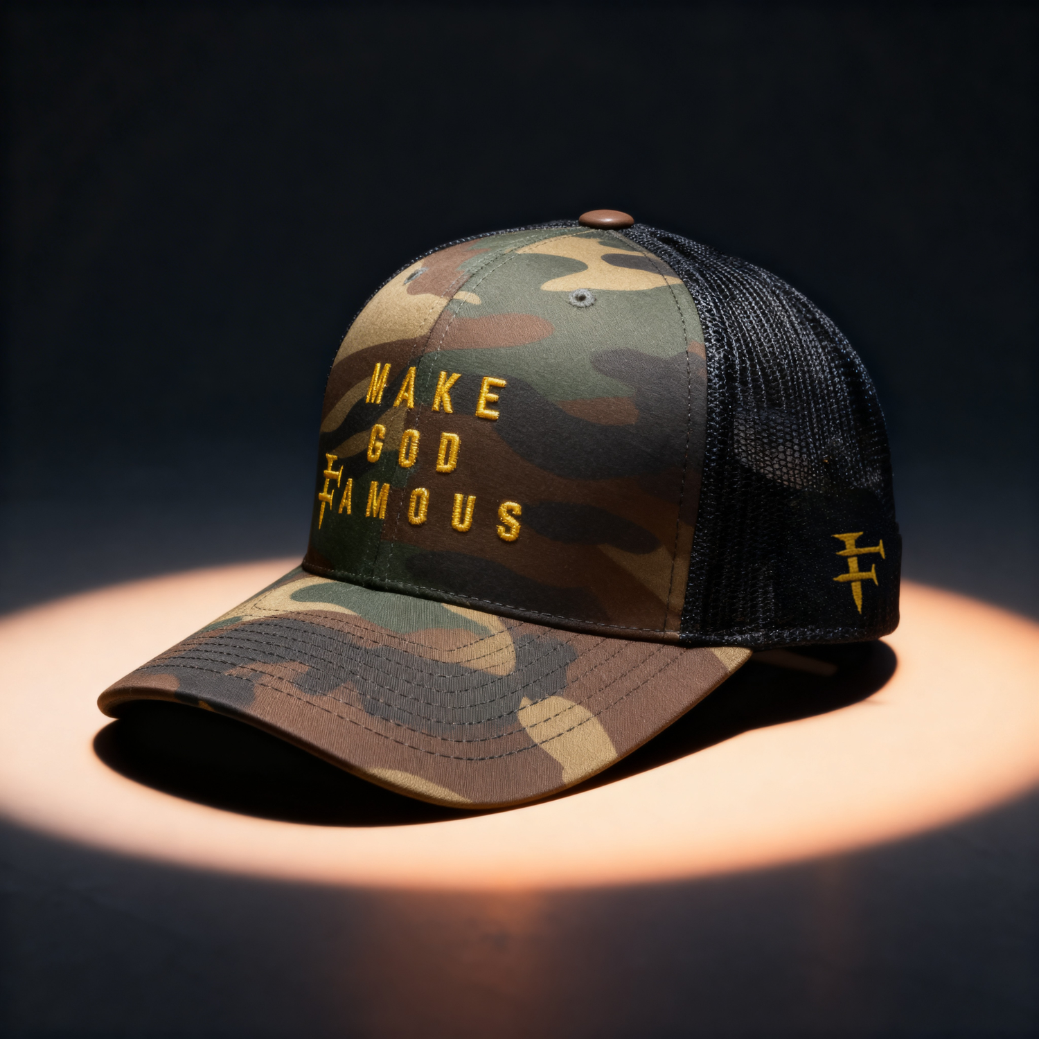 MGF Hat- Unseen Warrior Camo/Black